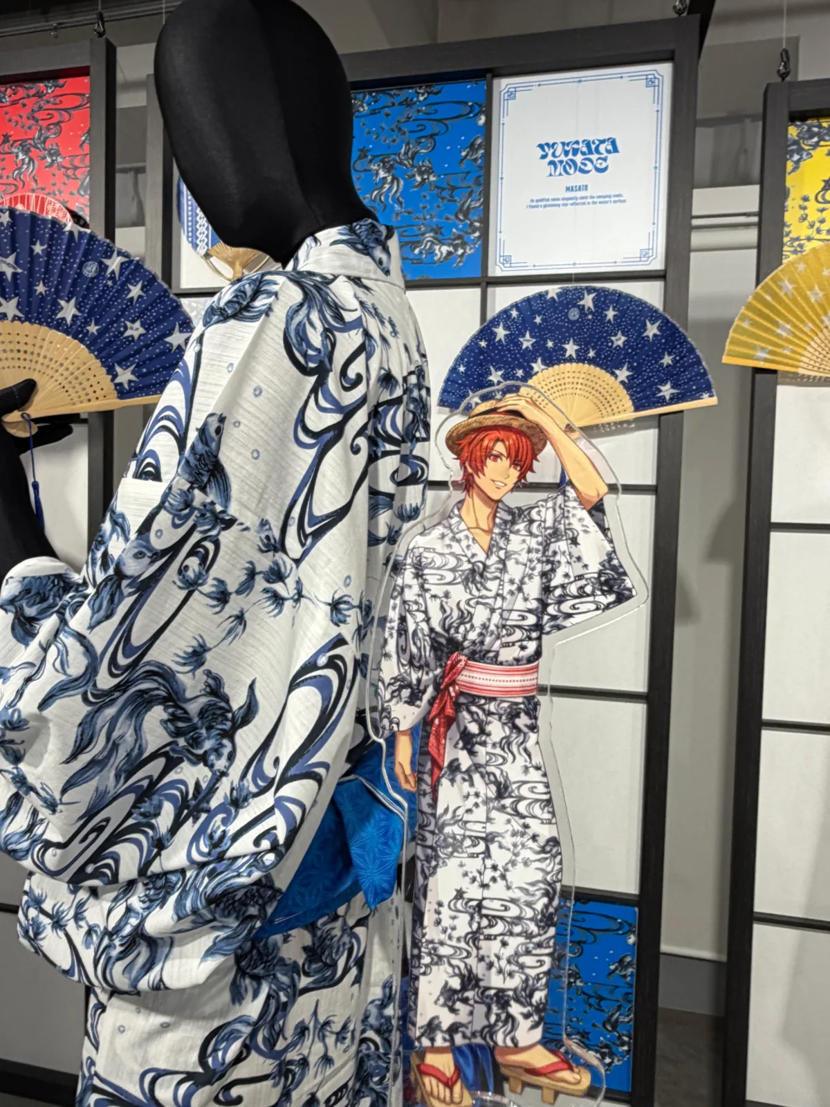 マサの浴衣と背中合わせで撮ったり